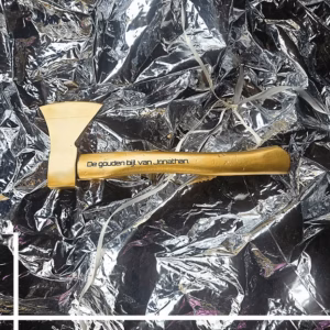 Gouden hamer met gravering