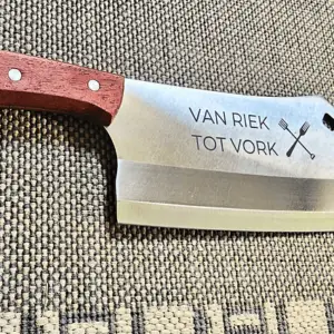 Hakmes met eigen tekst, logo en naam