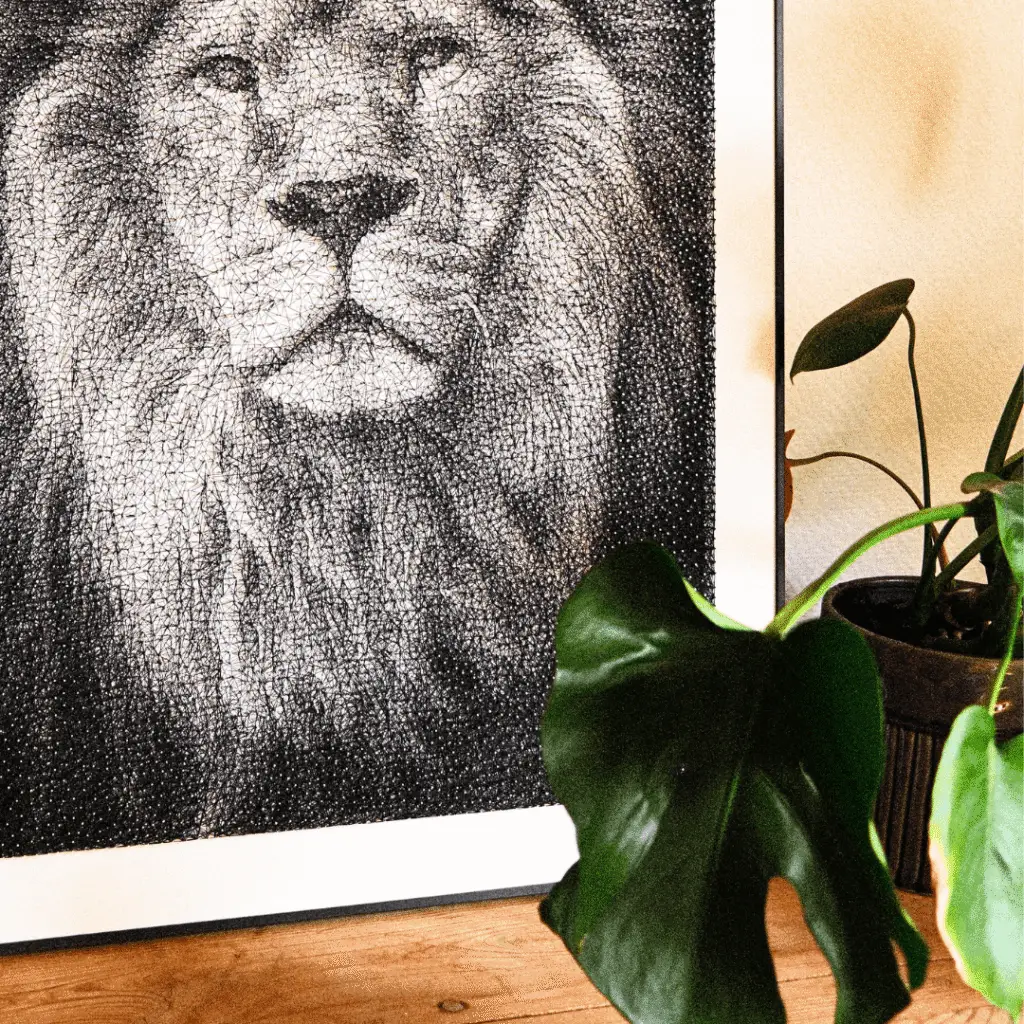 Spijker en draad kunstwerken