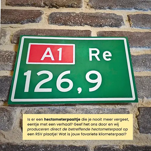 Je eigen hectometerplaatje laten maken